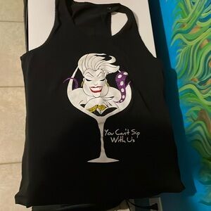 Black Racerback tank top Ursula size large